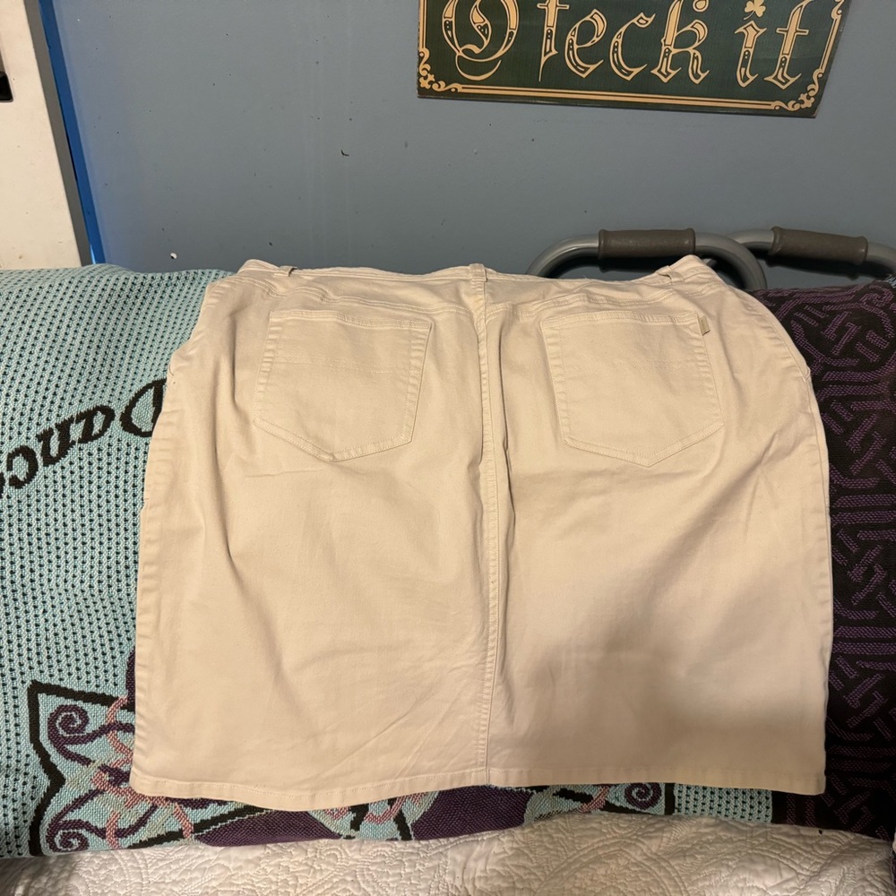 Cotton skirt ,tan colour ,